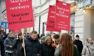 Protest przeciwko reformie prawa autorskiego. Lewica domaga się tantiem z sieci i reemitowania dla aktorów.
