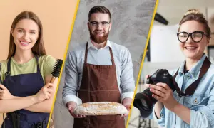 Przedsiębiorcy: fryzjerka, piekarz, fotograf. Polska 2050 proponuje zmiany w składce zdrowotnej dla przedsiębiorców.