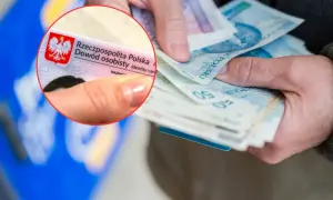Konfederacja walczy o ochronę gotówki, wpisanie praw do konstytucji. Dowód osobisty i banknoty w dłoniach.