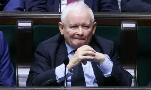 Jarosław Kaczyński w Sejmie. Dyskusja o subwencji PKW dla PiS i powodach odrzucenia sprawozdania finansowego.