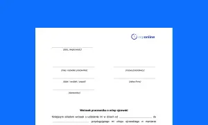 Formularz wniosku o urlop ojcowski. Wypełnij dane pracownika i pracodawcy, aby skorzystać z urlopu.