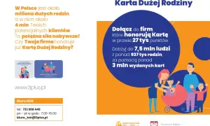 Karta Dużej Rodziny: lista zniżek dla milionów rodzin. Dołącz do firm honorujących kartę i dotrzyj do 7,5 mln ludzi.