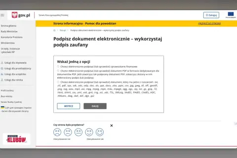 Jak podpisać dokument profilem zaufanym? Strona gov.pl wyjaśnia, jak elektronicznie podpisać dokumenty PDF i inne pliki.