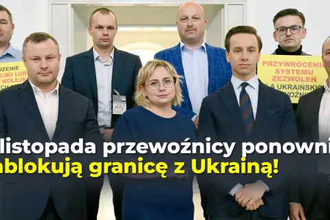 Konfederacja wspiera protest polskich przewoźników na granicy z Ukrainą. 6 listopada blokada!