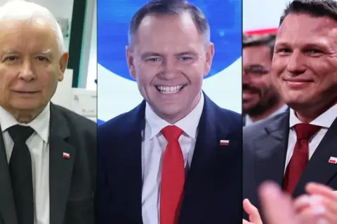 Jarosław Kaczyński, Sławomir Mentzen i Krzysztof Bosak. Konfederacja vs PiS o kogo walczą te partie?