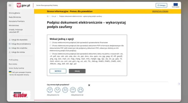 Jak podpisać dokument profilem zaufanym? Strona gov.pl wyjaśnia, jak elektronicznie podpisać dokumenty PDF i inne pliki.