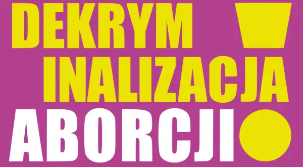 Projekt lewicy: ustawa o dekryminalizacji aborcji. Jasne hasło na fioletowym tle.