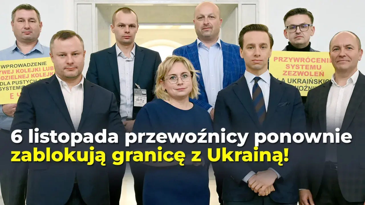 Konfederacja wspiera protest polskich przewoźników na granicy z Ukrainą. 6 listopada blokada!