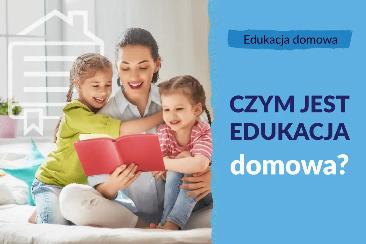 Mama czyta dzieciom książkę, co jest przykładem nauczania domowego.