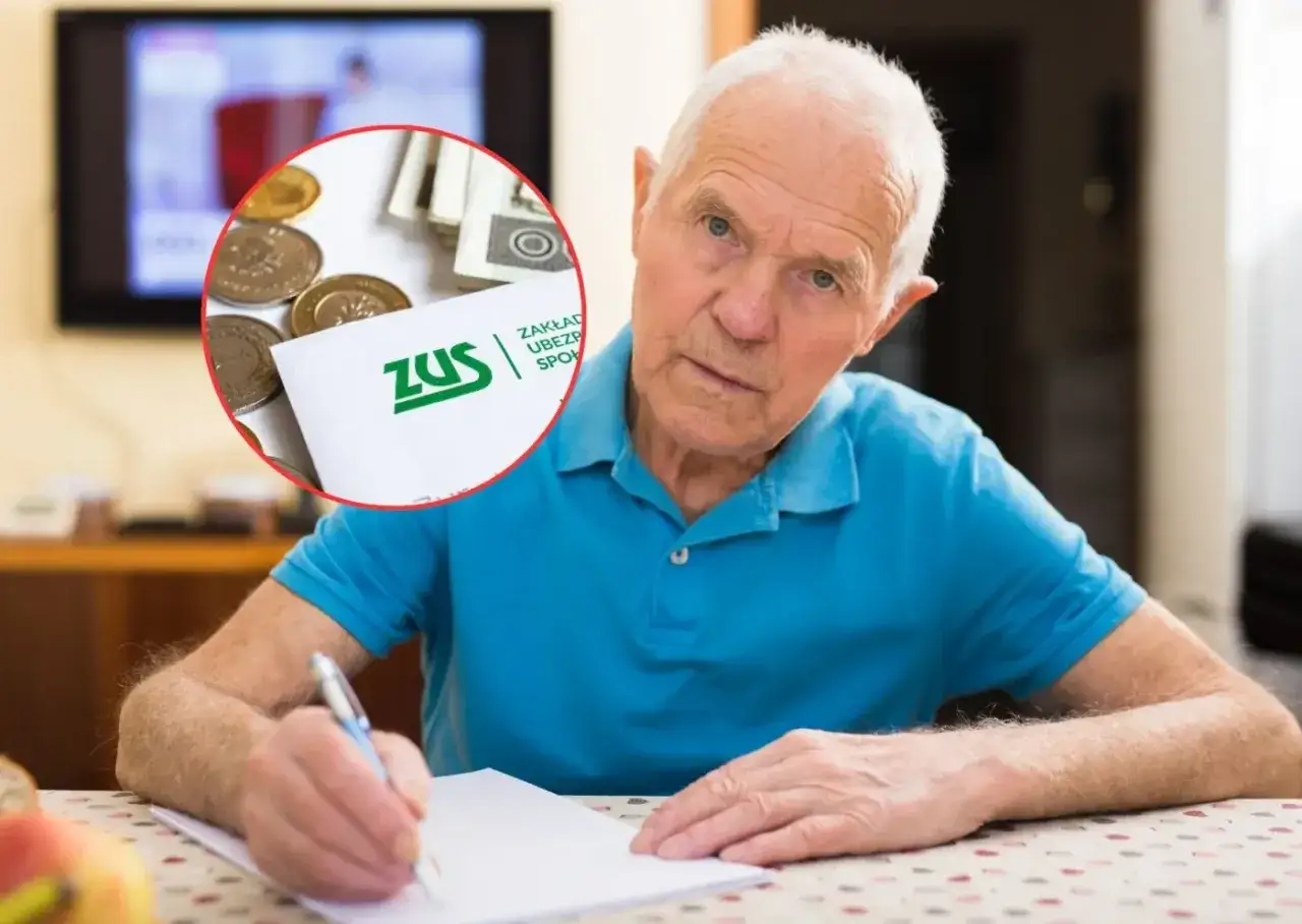 Emeryt zamyślony nad dokumentami ZUS. Czy czeka nas jaka waloryzacja emerytur w 2026?