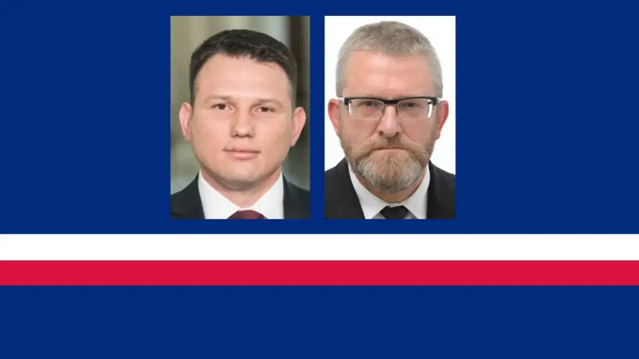 Konfederacja Korony Polskiej a Nowa Nadzieja: kluczowe różnice. Dwa portrety polityków na tle flagi.