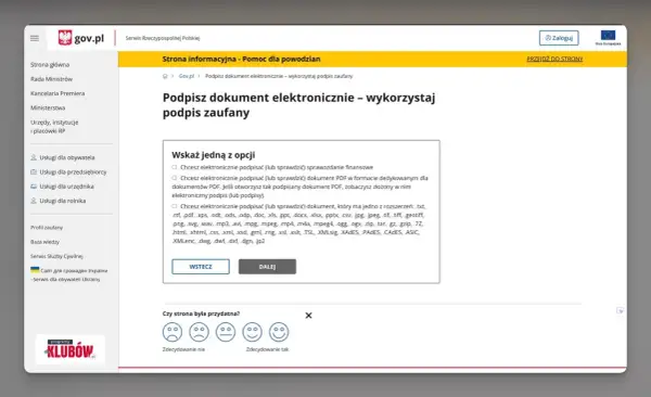 Jak podpisać dokument profilem zaufanym? Strona gov.pl wyjaśnia, jak elektronicznie podpisać dokumenty PDF i inne pliki.