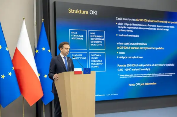 Koalicja Obywatelska pyta, czy zyski z lokat i akcji w ramach OKO będą wolne od podatku Belki. Prezentacja wyjaśnia zasady opodatkowania.