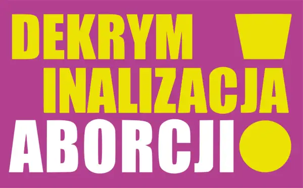 Projekt lewicy: ustawa o dekryminalizacji aborcji. Jasne hasło na fioletowym tle.