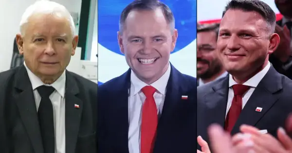 Jarosław Kaczyński, Sławomir Mentzen i Krzysztof Bosak. Konfederacja vs PiS o kogo walczą te partie?
