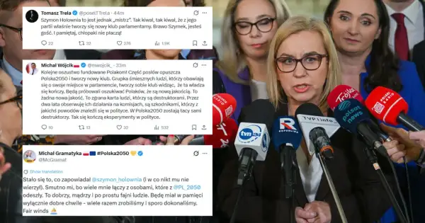 Analiza przyczyn dymisji i odejść posłów z Polski 2050. Politycy opuszczają klub, tworząc nowy.